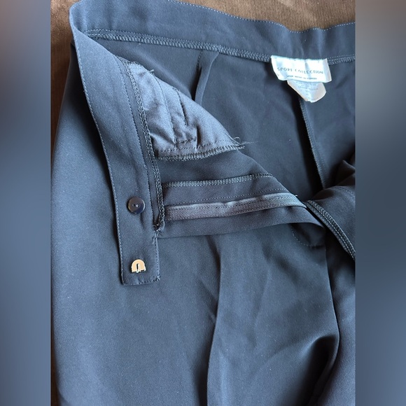 Sport Collection NWT Black Straight Wide Leg. High Rise Dress Pants Sz 16. - Picture 3 of 12